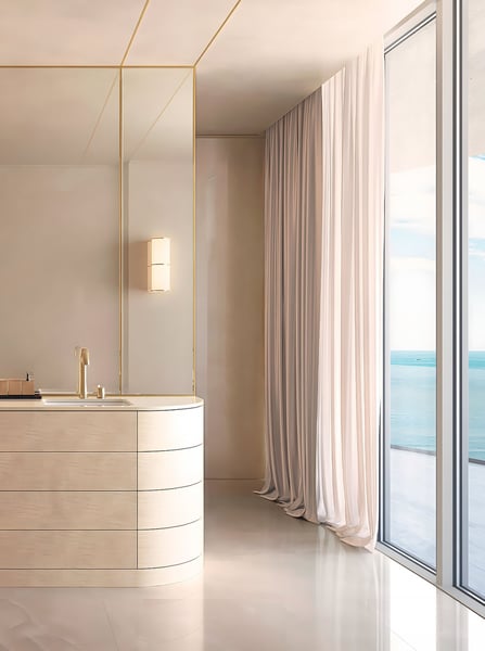 Armani/Casa Residences Pompano Beach living room interior by Giorgio Armani