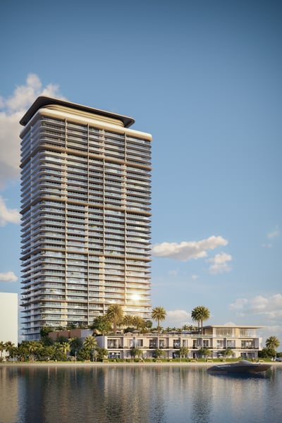 Icon Beach Hollywood exterior rendering — 37-story oceanfront tower