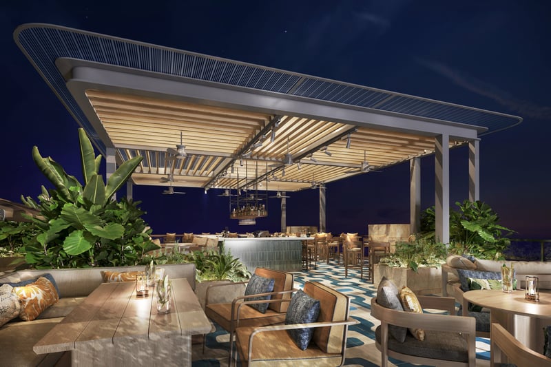 Mandarin Oriental Boca Raton exterior rendering — 12-story luxury tower