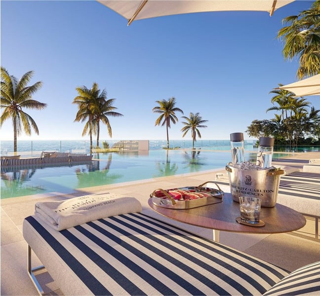 Ritz-Carlton Pompano Beach pool deck and beach club